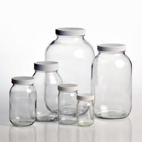 16 Ounce Wide Mouth Glass Jar - 63-400 mm