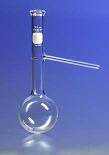 Corning Pyrex Borosilicate Glass Three Neck Distilling Flask with