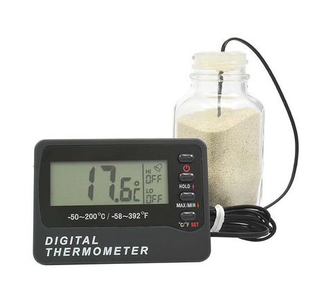 Accu-Safe Enclosed Chamber Bottle Thermometers, Thermco